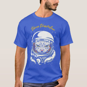 Zeitreisender Katzenraumschiff T-Shirt