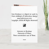 Zeitschatten Karte (Rückseite)