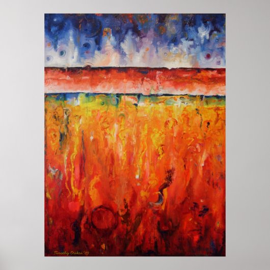 Zeitschichten - Leinwand Poster (Vorne)