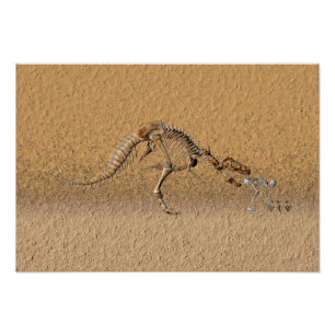 Zeitschleifefossil Fotodruck