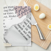 Zeitschrift Ästhetik - Retro Editorial Style Geschirrtuch (Viertel Falte)