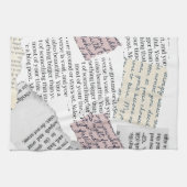 Zeitschrift Ästhetik - Retro Editorial Style Geschirrtuch (Horizontal)