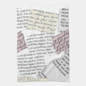 Zeitschrift Ästhetik - Retro Editorial Style Geschirrtuch (Vertikal)