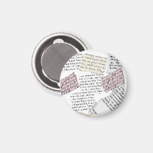 Zeitschrift Ästhetik - Retro Editorial Style Magnet