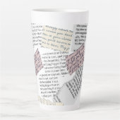 Zeitschrift Ästhetik - Retro Editorial Style Milchtasse (Vorderseite)