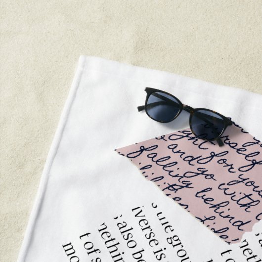 Zeitschrift Ästhetik - Retro Editorial Style Strandtuch (Beispiel)