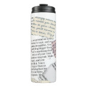 Zeitschrift Ästhetik - Retro Editorial Style Thermosbecher (Vorderseite)