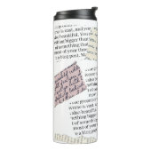 Zeitschrift Ästhetik - Retro Editorial Style Thermosbecher (Nach links gedreht)