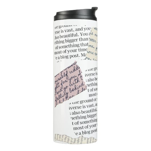 Zeitschrift Ästhetik - Retro Editorial Style Thermosbecher (Nach links gedreht)