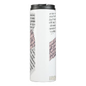 Zeitschrift Ästhetik - Retro Editorial Style Thermosbecher (Rückseite)