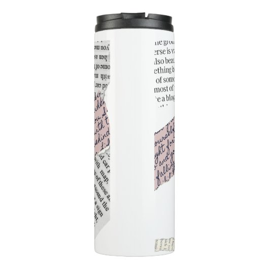 Zeitschrift Ästhetik - Retro Editorial Style Thermosbecher (Rückseite)