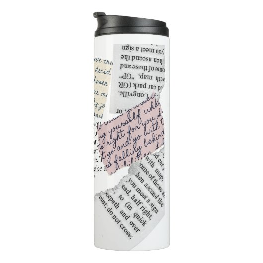 Zeitschrift Ästhetik - Retro Editorial Style Thermosbecher (Nach rechts gedreht)