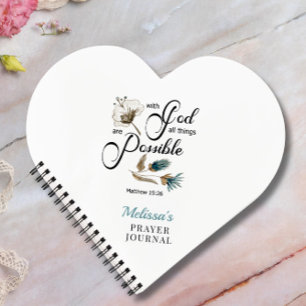 Zeitschrift BIble Verse Heart Prayer Notizblock