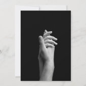 Zeitschrift Black Dark Mode Newspaper Foto Hochzei Save The Date (Rückseite)