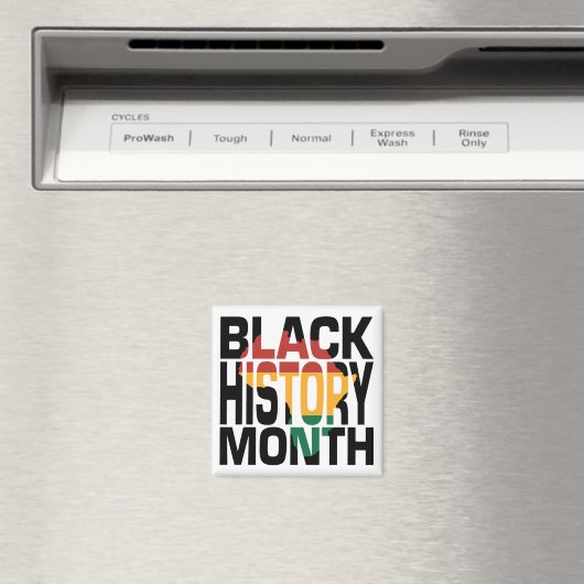 Zeitschrift "Black History Month Magnet" Magnet (In Situ (Geschirrspüler))