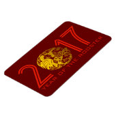 Zeitschrift "Chinesisches Paperschnitt Jahr 2017" Magnet (Linke Seite)