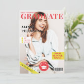 Zeitschrift Cover 4 Fotos cool trendiger Abschluss Ankündigung (Stehend Vorderseite)