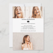 Zeitschrift Cover 4 Fotos cool trendiger Abschluss Ankündigung (Rückseite)