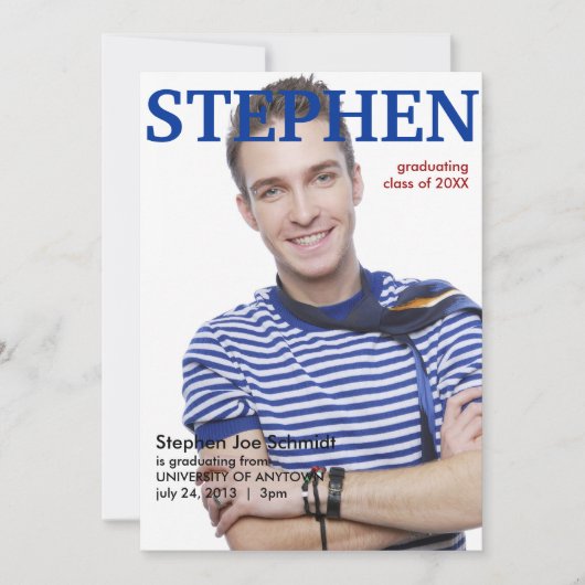 Zeitschrift Cover Abschluss Ankündigung (Vorderseite)
