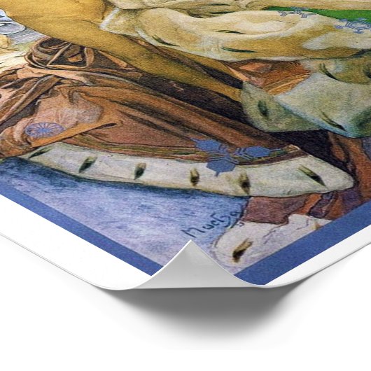 Zeitschrift Cover, Alphonse Mucha Poster (Ecke)