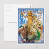 Zeitschrift Cover, Alphonse Mucha Postkarte (Vorne/Hinten)