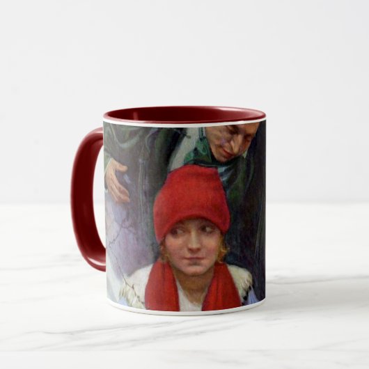 Zeitschrift Cover, Alphonse Mucha Tasse (Vorderseite Links)