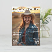 Zeitschrift Cover Bride zu sein Einladung (Stehend Vorderseite)