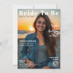 Zeitschrift Cover Bride zu sein Einladung