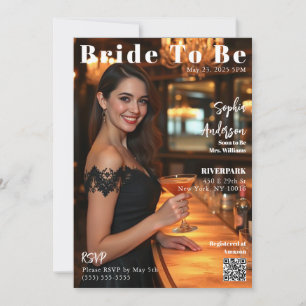 Zeitschrift Cover Bride zu sein Einladung