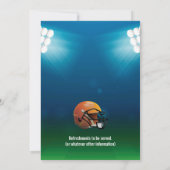 Zeitschrift Cover Celebrity Footballer Geburtstags Einladung (Rückseite)