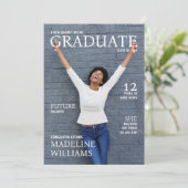 Zeitschrift Cover Foto Abschluss Ankündigung (Stehend Vorderseite)