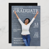 Zeitschrift Cover Foto Abschluss Ankündigung (Vorne/Hinten)