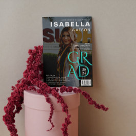 Zeitschrift Cover Foto Abschluss Ankündigung