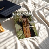 Zeitschrift Cover Foto Abschluss Ankündigung