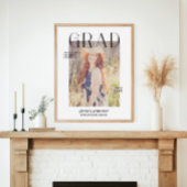 Zeitschrift Cover Foto Abschluss Ankündigung Poster