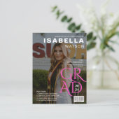 Zeitschrift Cover Foto Abschluss Ankündigung Postkarte (Stehend Vorderseite)