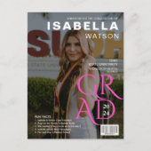 Zeitschrift Cover Foto Abschluss Ankündigung Postkarte (Vorderseite)