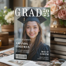 Zeitschrift Cover Foto Graduation Party