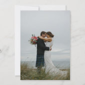 Zeitschrift Cover Foto Hochzeit Einladung (Rückseite)