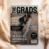 Zeitschrift Cover Foto Joint Graduation Party Einladung
