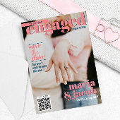 Zeitschrift Cover Save the Date Foto Ankündigung