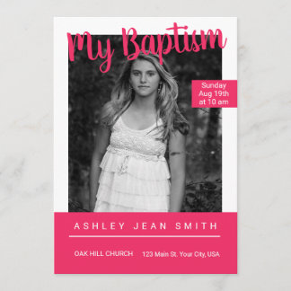 Zeitschrift Cover Teen Baptisk Einladung