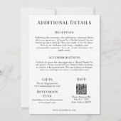 Zeitschrift Cover Wedding am Strand Einladung (Rückseite)