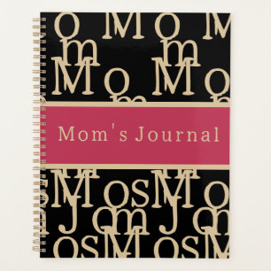 Zeitschrift der Mama Magenta Black Gold Typografie Planer