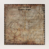 Zeitschrift "Distressed Steampunk Globe Travel" Puzzle (Vertikal)