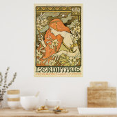 Zeitschrift Ermitage Art nouveau Poster (Küche)