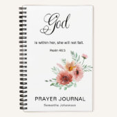 Zeitschrift "Floral Bible Verse Prayer" Notizblock (Vorderseite)