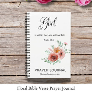 Zeitschrift "Floral Bible Verse Prayer" Notizblock