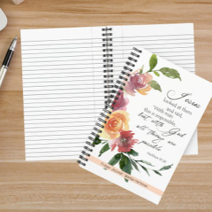 Zeitschrift "Floral Bible Verse Prayer" Notizblock