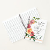 Zeitschrift "Floral Bible Verse Prayer" Notizblock (Innenseite)